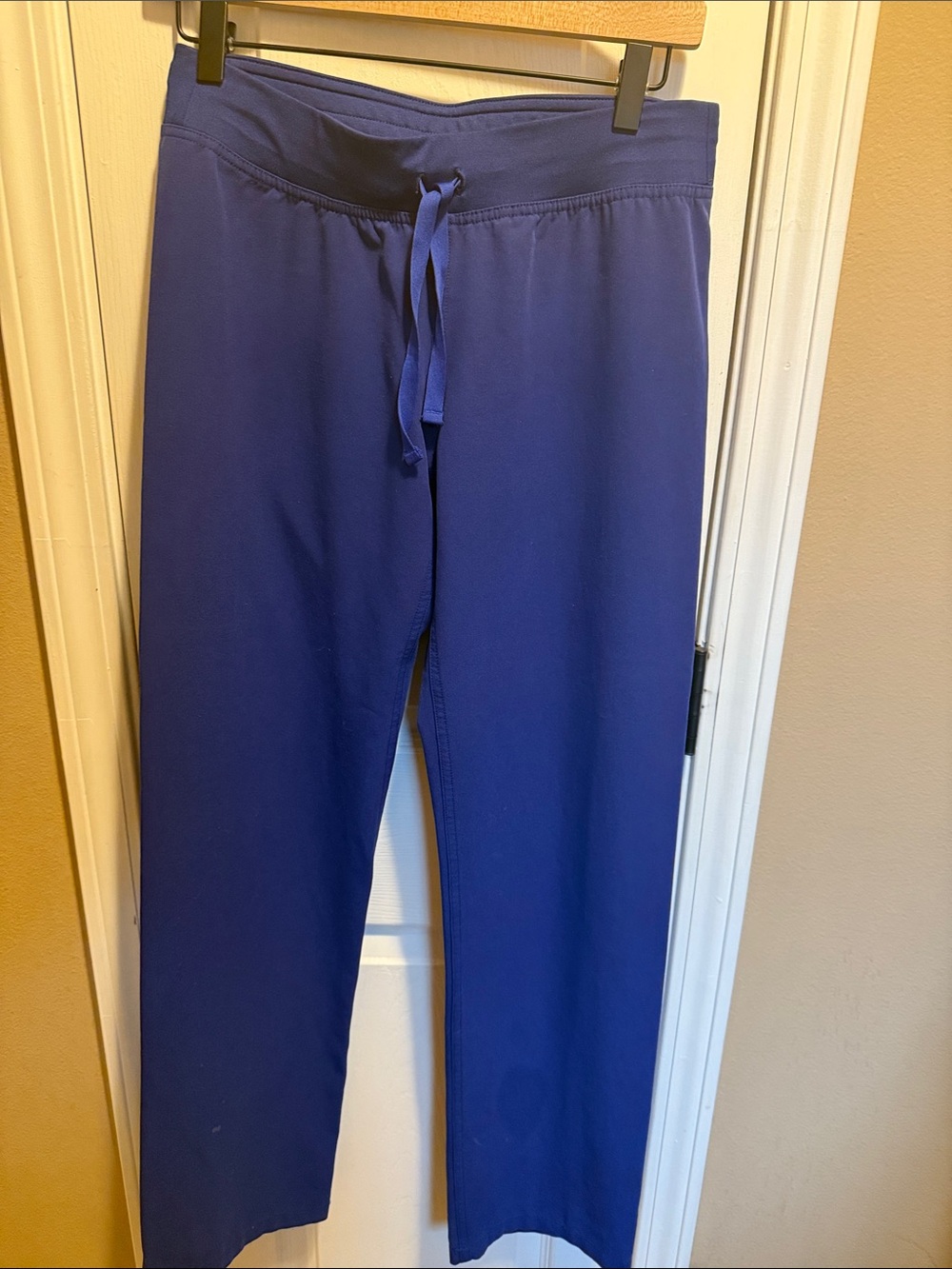 FIGS Cobalt Blue Wide-Leg Jumpsuit with Drawstring